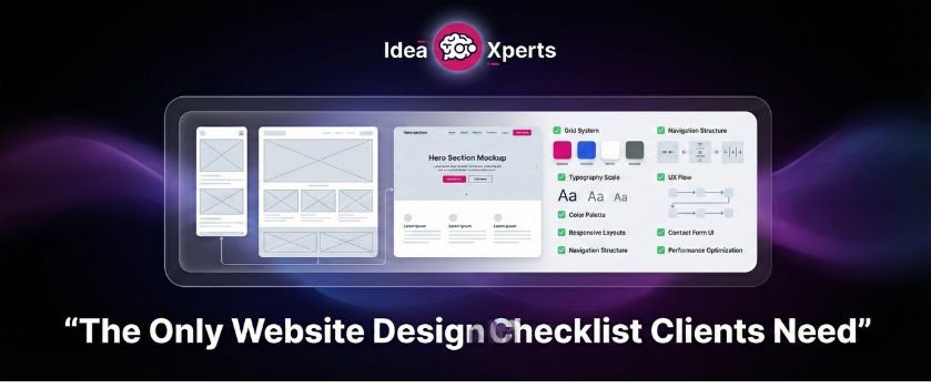 website design checklist for clients